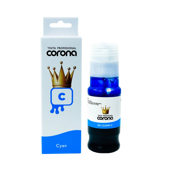 Tinta Corona Compatible Con Canon GI11 Cian 70ml