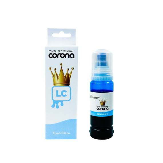 Tinta Corona Compatible Con Epson 574 Cian 70ml