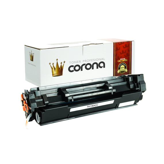 Tóner Corona W1360A / 136A NEGRO CON CHIP Compatible Con HP