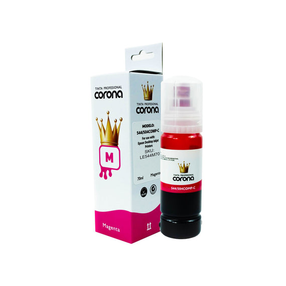 Tinta Corona Compatible Con Epson 544/504 Magenta 70ml