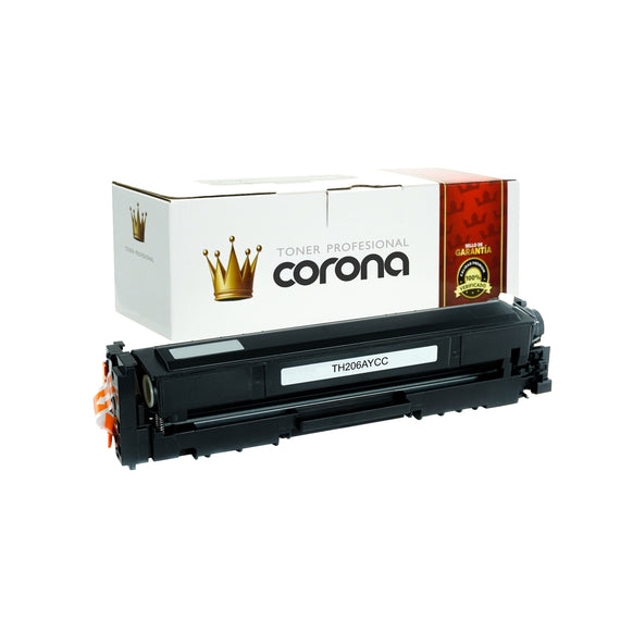 Tóner Corona W2112A / 206A  AMARILLO CON CHIP Compatible Con HP
