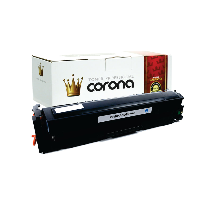 Tóner Corona 202A CF501A CIAN Compatible Con HP