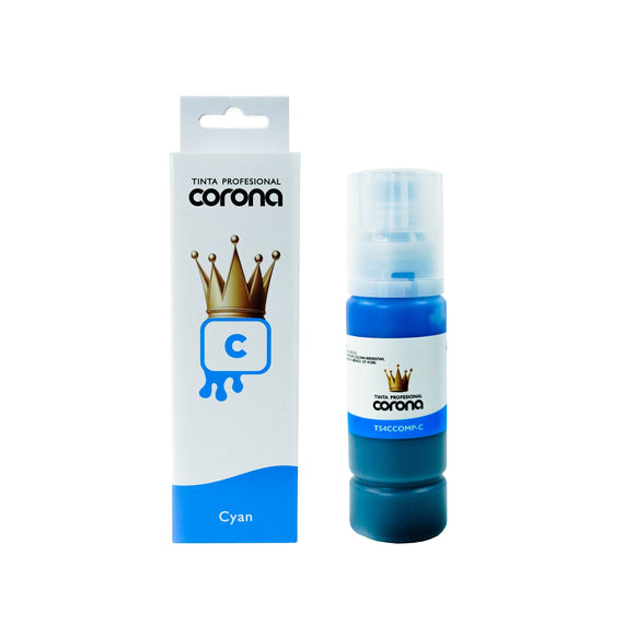 Tinta Corona Compatible Con Epson T54C Cian 70ml
