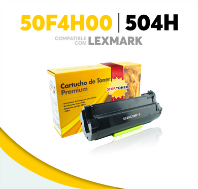 Tóner 504H Compatible con Lexmark 50F4H00