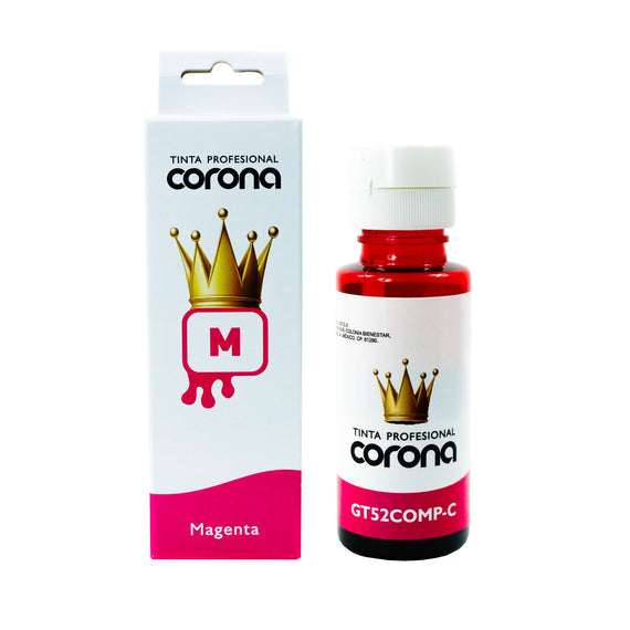 Tinta Corona Compatible Con Hp GT53/GT51/GT52 Magenta 70ml