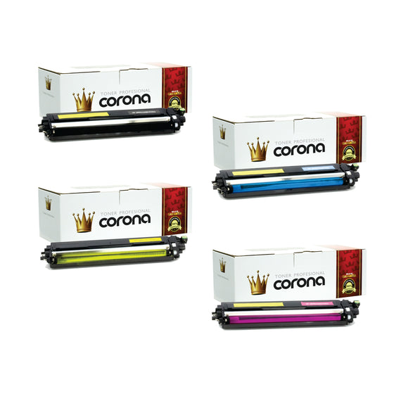 Pack Toner Color 223 TN223N / TN223C / TN223Y / TN223M Corona Compatible con BROTHER