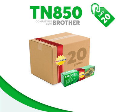 Caja 20 Pza Tóner TN850 Compatible con Brother