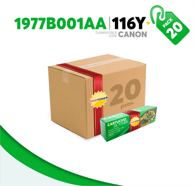 Caja 20 Pza Tóner 116Y Compatible con Canon 1977B001AA