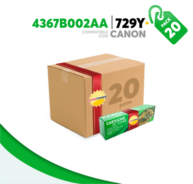 Caja 20 Pza Tóner 729Y Compatible con Canon 4367B002AA