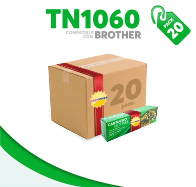 Caja 20 Pza Tóner TN1060 Compatible con Brother
