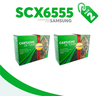 2 Pza Tóner D6555A Compatible con Samsung SCX-D6555A