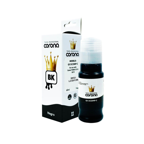 Tinta Corona Compatible Con Epson 524 Negro 127ml