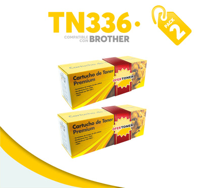 2 Pza Tóner TN336Y Compatible con Brother