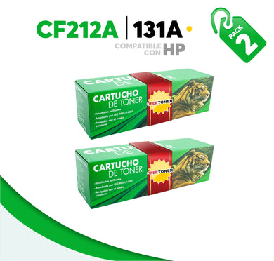 2 Pza Tóner 131A Compatible con HP CF212A