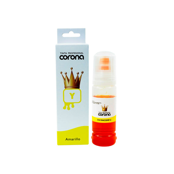Tinta Corona Compatible Con Epson 544/504 Amarillo 70ml