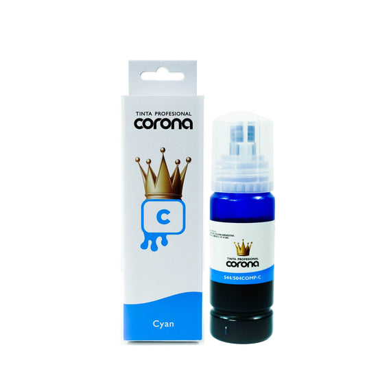 Tinta Corona Compatible Con Epson 544/504 Cian 70ml