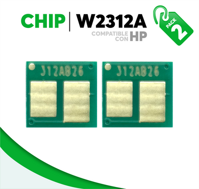 2 Pza Chip para Tóner 215A Compatible con HP W2312A