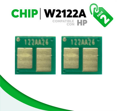 2 Pza Chip para Tóner 212A Compatible con HP W2122A