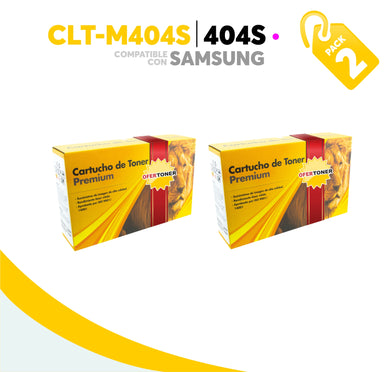 2 Pza Tóner M404S Compatible con Samsung CLT-M404S