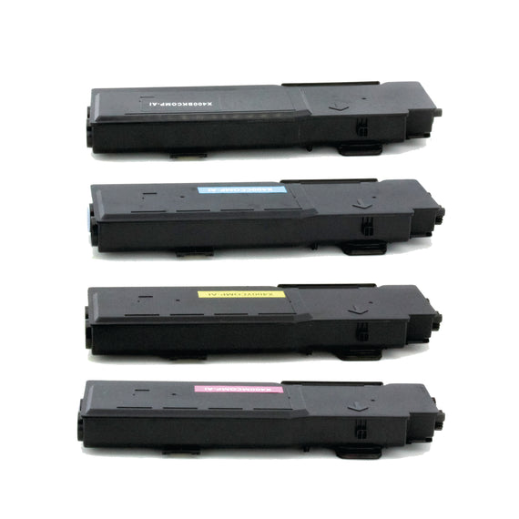 Pack Toner Color X400 / 106R03532 / 106R03534 / 106R03533 / 106R03535 Corona Compatible con XEROX