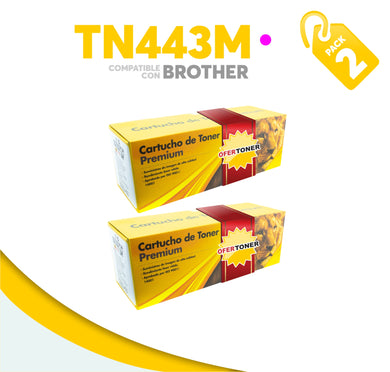 2 Pza Tóner TN443M Compatible con Brother