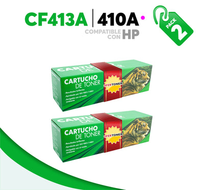 2 Pza Tóner 410A Compatible con HP CF413A