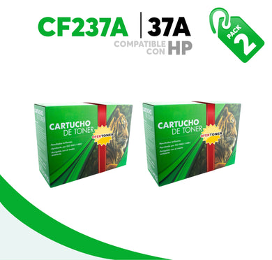 2 Pza Tóner 37A Compatible con HP CF237A