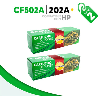 2 Pza Tóner 202A Compatible con HP CF502A