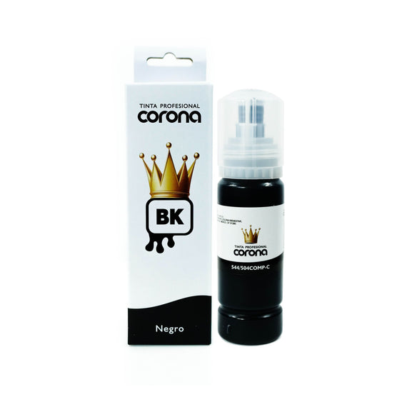Tinta Corona Compatible Con Epson 544/504 Negro 70ml