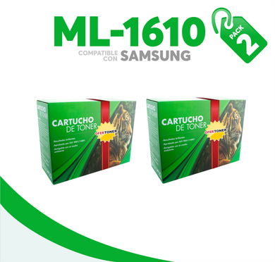 2 Pza Tóner ML-1610 Compatible con Samsung