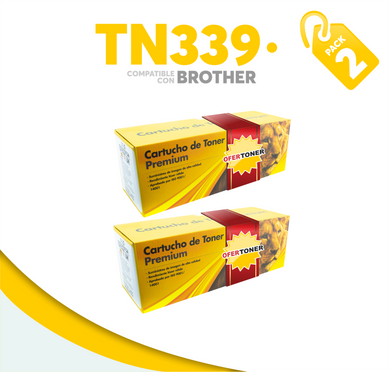 2 Pza Tóner TN339Y Compatible con Brother