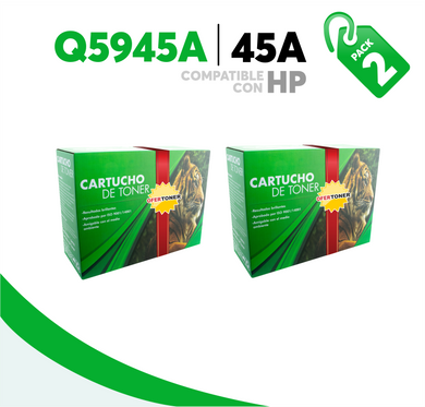 2 Pza Tóner 45A Compatible con HP Q5945A