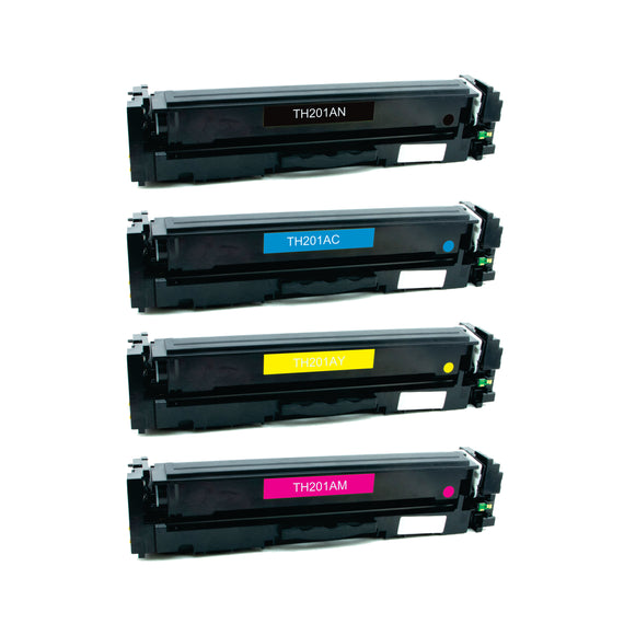 Pack Toner Color 201A CF400A / CF401A / CF402A / CF403A Corona Compatible con HP