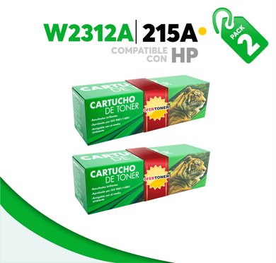 2 Pza Tóner 215A Compatible con HP W2312A