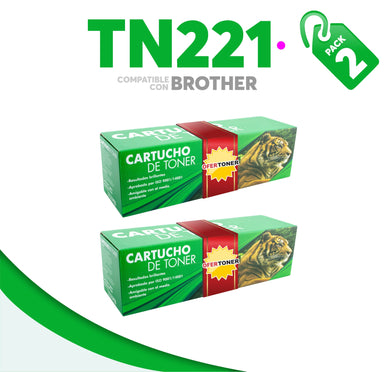 2 Pza Tóner TN221M Compatible con Brother