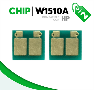 2 Pza Chip para Tóner 151A Compatible con HP W1510A
