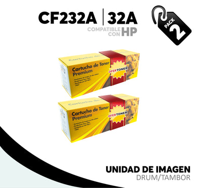 2 Pza Unidad de Imagen 32A Compatible con HP CF232A