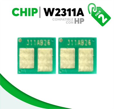 2 Pza Chip para Tóner 215A Compatible con HP W2311A