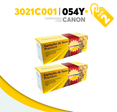 2 Pza Tóner 054Y Compatible con Canon 3021C001AA