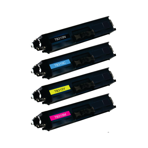 Pack Toner Color 315 TN315N / TN315C / TN315Y / TN315M Corona Compatible con BROTHER