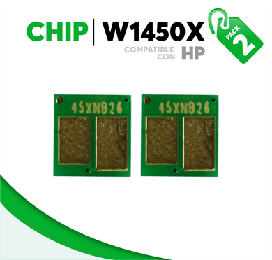 2 Pza Chip para Tóner 145X Compatible con HP W1450X