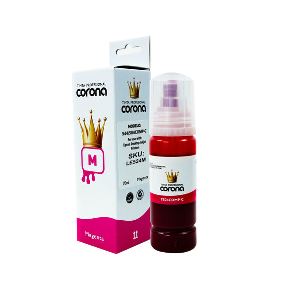 Tinta Corona Compatible Con Epson 524 Magenta 70ml