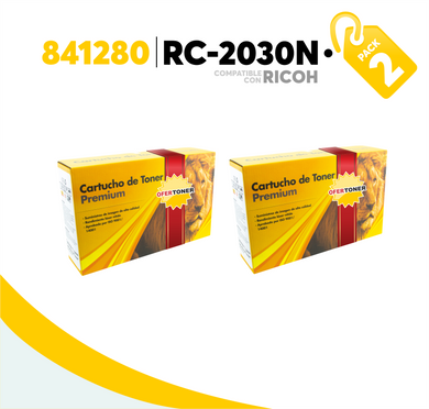 2 Pza Tóner RC-2030BK Compatible con Ricoh 841280
