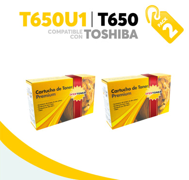 2 Pza Tóner T650U1H Compatible con TOSHIBA 50F4X00