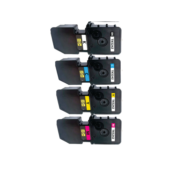 Pack Toner Color TK-5242K / TK-5242C / TK-5242Y / TK-5242M / 1T02R70US0Corona Compatible con KYOCERA