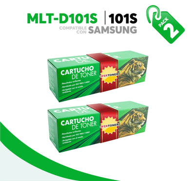 2 Pza Tóner 101S Compatible con Samsung MLT-D101S