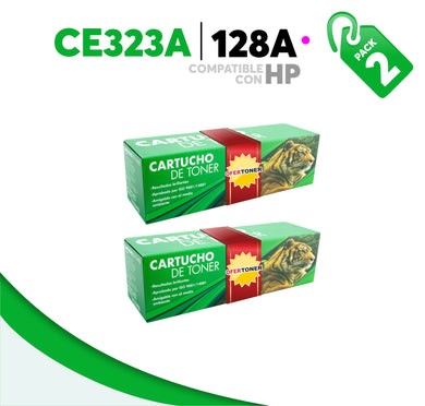 2 Pza Tóner 128A Compatible con HP CE323A