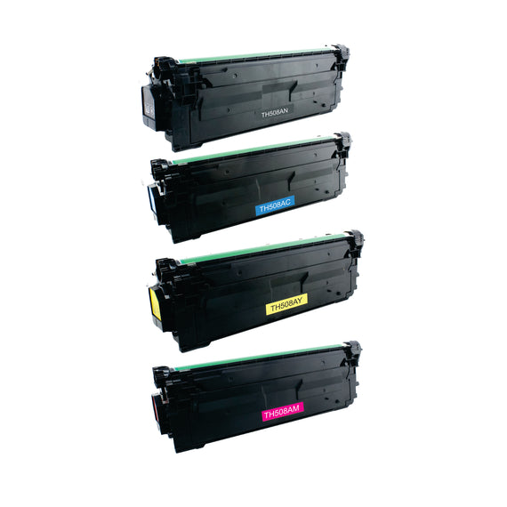 Pack Toner Color 508A CF360A/ CF361A/ CF362A/ CF363A Corona Compatible con HP