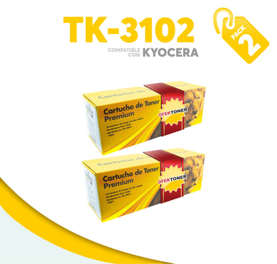 2 Pza Tóner TK-3102 Compatible con Kyocera