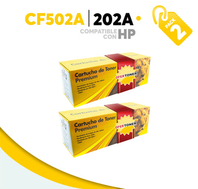 2 Pza Tóner 202A Compatible con HP CF502A